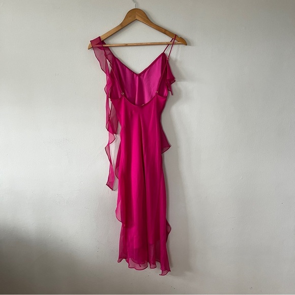 Amanda Uprichard Cassilda Gown maxi dress in Berry Size XS - Picture 9 of 12